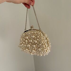 Banana Republic Pearl-Embellished Evening Clutch